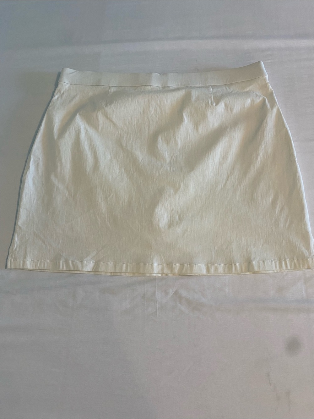 Rafaella Snow White Cotton Skort with Button Accents - Picture 3 of 11